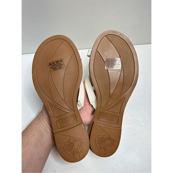 Sarto by Franco Sarto Sandals Womens Size 6.5 Leather Gwyneth Slip On Shoes - Picture 11 of 11